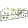 Support de plantes à 3 niveaux Noir 400 x 32 x 104 cm Acier 511678511678