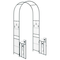 Arche de jardin avec verrouillage Noir 102 x 50 x 218 cm 511679511679