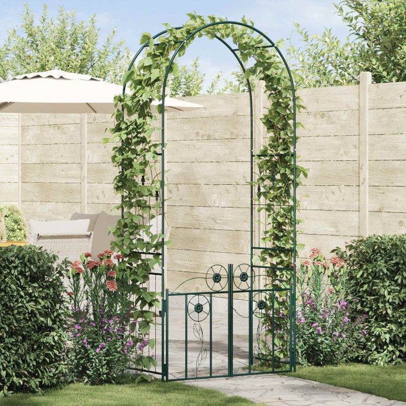 Arche de jardin avec verrouillage Vert 102 x 50 x 218 cm 511680511680
