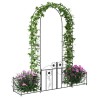 Arche de jardin avec verrouillage Noir 203 x 50 x 218 cm 511681511681