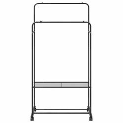 Porte-vêtements avec étagère avec roue Noir 80 x 53 x 156 cm 511685511685