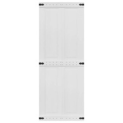 Porte Corona Blanc 80 x 210 cm Bois d'ingénierie 511691511691