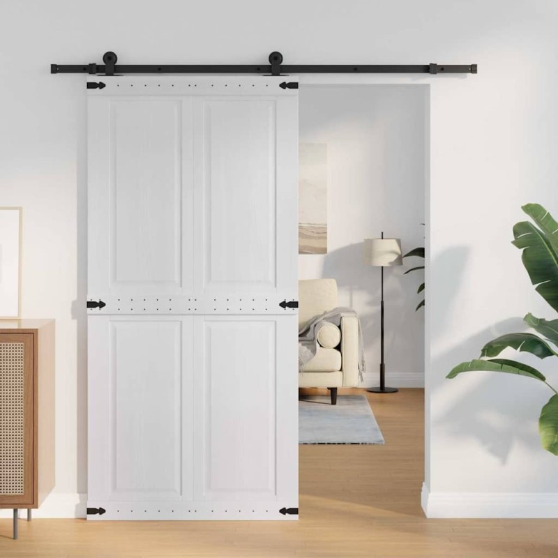 Porte Corona Blanc 100 x 210 cm Bois d'ingénierie 511692511692