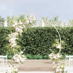 Arche de mariage Blanc 223 x 45 x 201 cm Acier 511694511694