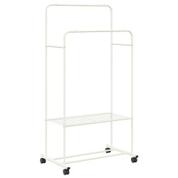 Porte-vêtements avec étagère avec roue Blanc 80 x 53 x 156 cm 511695511695