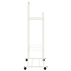 Porte-vêtements avec étagère avec roue Blanc 80 x 53 x 156 cm 511695511695