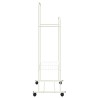 Porte-vêtements avec étagère avec roue Blanc 80 x 53 x 156 cm 511695511695