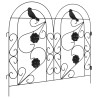 Clôture de jardin 5 pcs Noir Acier 511726511726