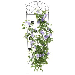 Clôture de jardin 3 pcs Noir 110,5 x 42,5 cm Acier 511727511727