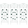 Clôture de jardin 3 pcs Vert 110,5 x 42,5 cm Acier 511728511728