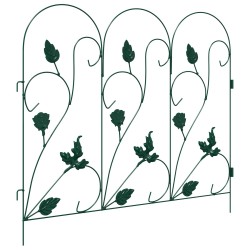 Clôture de jardin 5 pcs Vert Acier 511730511730