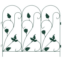 Clôture de jardin 5 pcs Vert Acier 511730511730