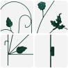 Clôture de jardin 5 pcs Vert Acier 511730511730
