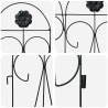 Clôture de jardin 5 pcs Noir Acier 511731511731