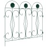 Clôture de jardin 5 pcs Vert Acier 511732511732