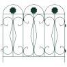 Clôture de jardin 5 pcs Vert Acier 511732511732