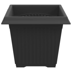 Pot de Fleurs Carré 6 pcs Noir 20 x 20 x 16 cm Plastique 511744511744