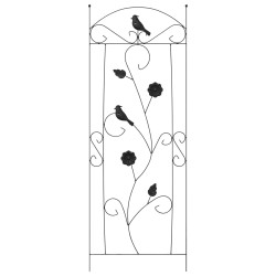 Clôture de jardin 3 pcs Noir 110 x 40 cm Acier 511745511745