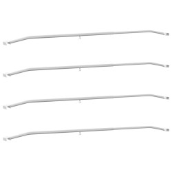 Support de bâche pour remorques 4 pcs Argent 130-210 cm 511765511765