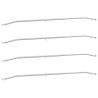 Support de bâche pour remorques 4 pcs Argent 130-210 cm 511765511765