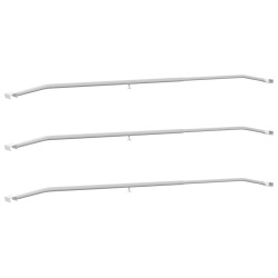 Support de bâche pour remorques 3 pcs Argent 130-210 cm 511766511766