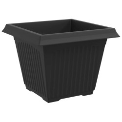 Pot de Fleurs Carré 24 pcs Noir 43 x 43 x 33,5 cm Plastique 511772511772
