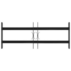 Grille de Fenêtre 76 x 30 cm Acier enduit de poudre Noir 511777511777