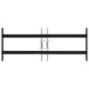 Grille de Fenêtre 76 x 30 cm Acier enduit de poudre Noir 511777511777