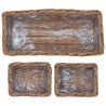 Panier de plantation avec stockage 3 pcs Marron Rattan Kubu 511778511778