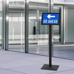 Stand de Poster sur Pied Argenté a4 Fonte 511781511781