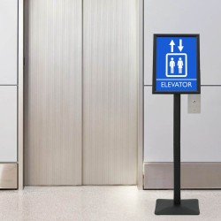 Stand de Poster sur Pied Argenté a3 Fonte 511782511782