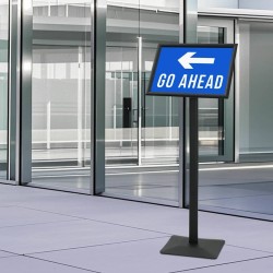 Stand de Poster sur Pied Argenté a3 Fonte 511782511782