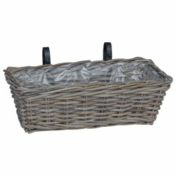 Panier à jardinière suspendu 2 pcs Gris 48 x 22 x 15 cm 511784511784
