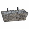 Panier à jardinière suspendu 2 pcs Gris 48 x 22 x 15 cm 511784511784