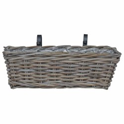 Panier à jardinière suspendu 2 pcs Gris 48 x 22 x 15 cm 511784511784