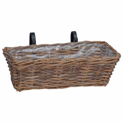 Panier à jardinière suspendu 2 pcs Marron 48 x 22 x 15 cm 511785511785