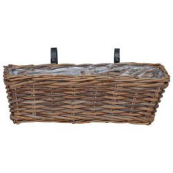 Panier à jardinière suspendu 2 pcs Marron 48 x 22 x 15 cm 511785511785