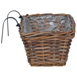 Panier à jardinière suspendu 2 pcs Marron 48 x 22 x 15 cm 511785511785