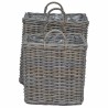 Panier de Plante avec stockage 2 pcs Gris Rattan Lacak 511786511786
