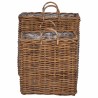 Panier de Plante avec stockage 2 pcs Marron Rattan Lacak 511787511787