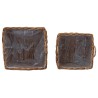 Panier de Plante avec stockage 2 pcs Marron Rattan Lacak 511787511787