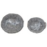Panier de Plante avec stockage 2 pcs Gris Rattan Lacak 511798511798