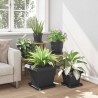 Pot de Fleurs Carré 24 pcs Noir 38 x 38 x 30 cm Plastique 511803511803