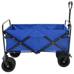 Chariot à Main Pliable Bleu 89 x 63 x 96 cm 511815511815