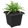 Pot de Fleurs Carré 24 pcs Noir 28,5 x 28,5 x 22 cm Plastique 511817511817