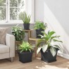 Pot de Fleurs Carré 24 pcs Noir 28,5 x 28,5 x 22 cm Plastique 511817511817