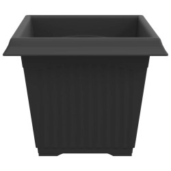 Pot de Fleurs Carré 24 pcs Noir 28,5 x 28,5 x 22 cm Plastique 511817511817