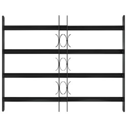 Grille de Fenêtre 75,5 x 60 cm Acier enduit de poudre Noir 511818511818