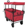 Chariot à Main Pliable Rouge 105 x 56,5 x 116 cm Tissu Oxford 511822511822