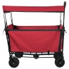 Chariot à Main Pliable Rouge 105 x 56,5 x 116 cm Tissu Oxford 511822511822